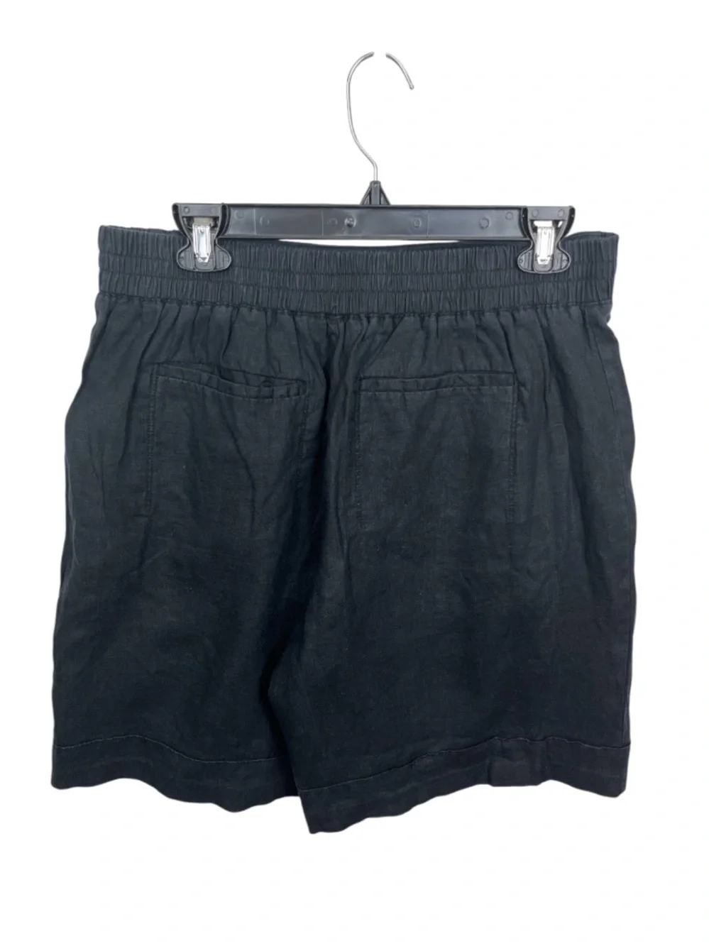 Athleta 100% Linen Women’s Black Shorts, Size 12 - Picture 6 of 6